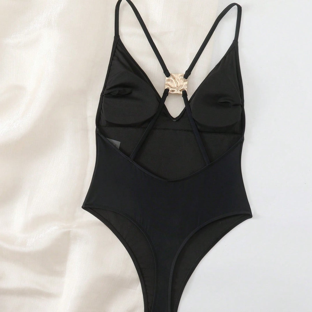 Women's elegant swimsuit with golden accents Mune Fashion