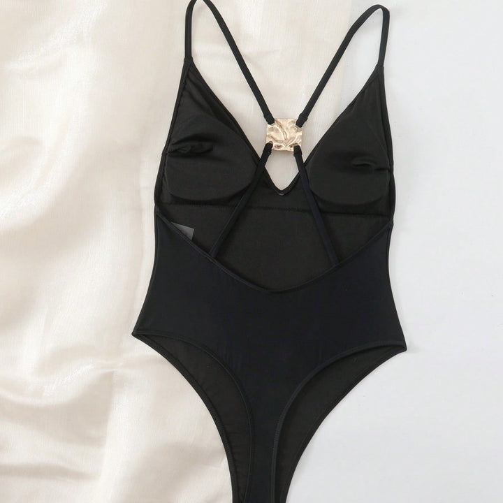 Women's elegant swimsuit with golden accents Mune Fashion