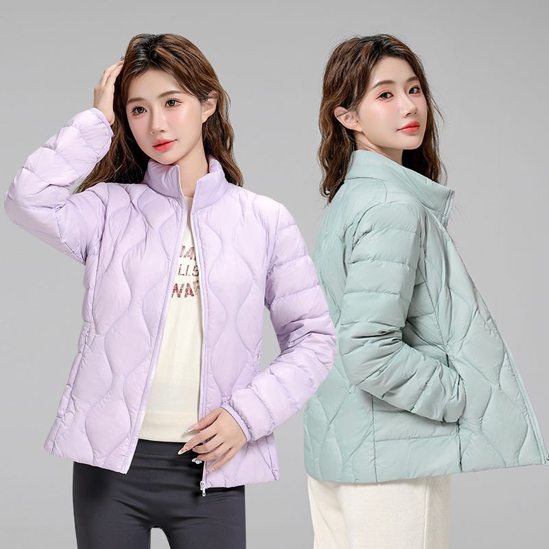 Women's Lightweight Quilted Hooded Jacket with Diamond Quilting and Thermal Insulation Mune Fashion