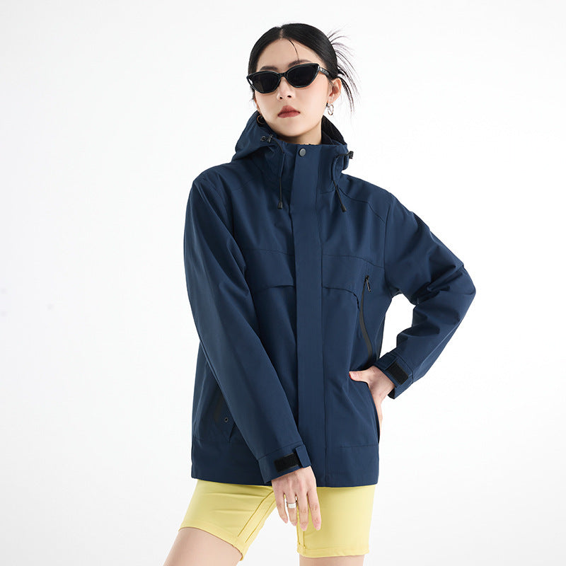 Women's technical waterproof oversized parka with hood and concealed zip pockets Mune Fashion