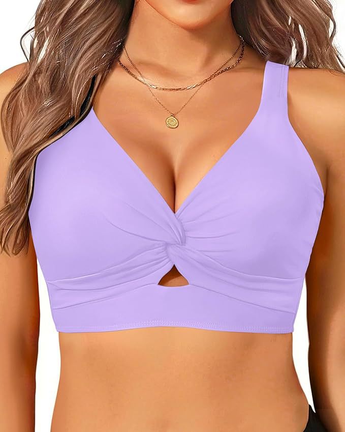 Women's sporty bikini top with floral design Mune Fashion