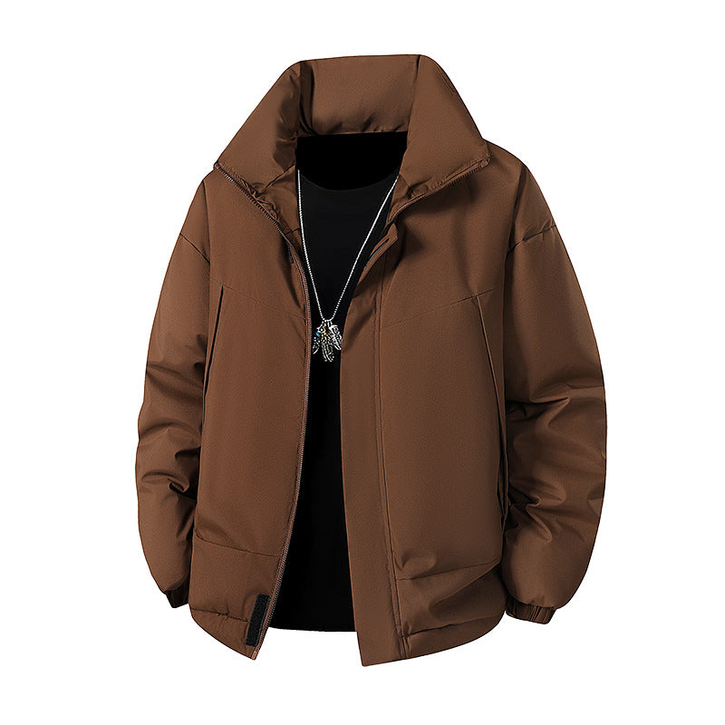 Men's Fashionable Transitional Jacket with High Collar Mune Fashion
