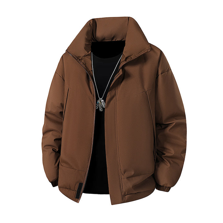 Men's Fashionable Transitional Jacket with High Collar Mune Fashion