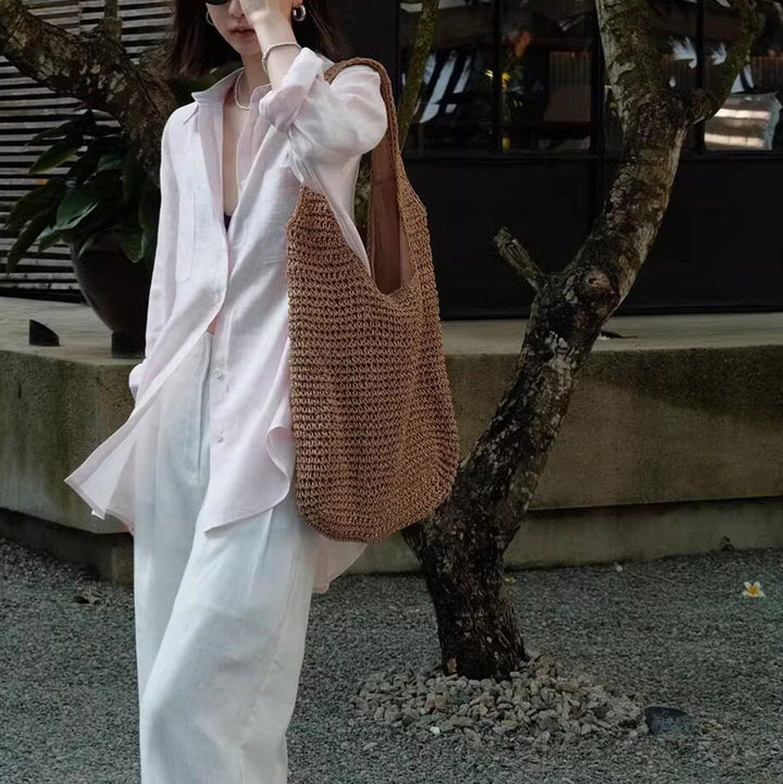 Women Casual Linen Blouse Mune Fashion