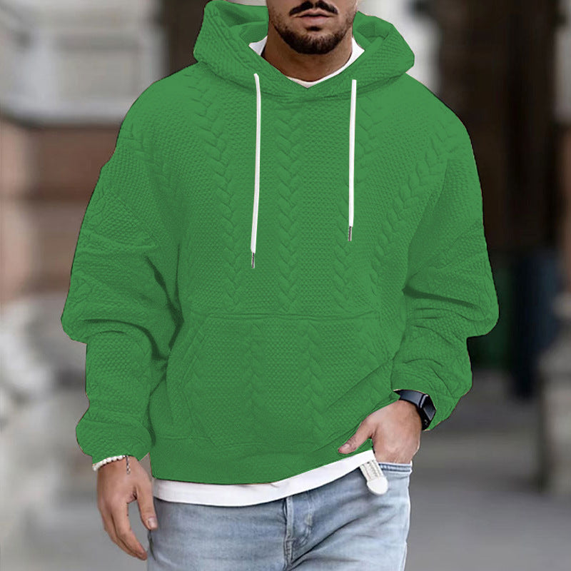 Men's Stylish Chunky Knit Hooded Sweater