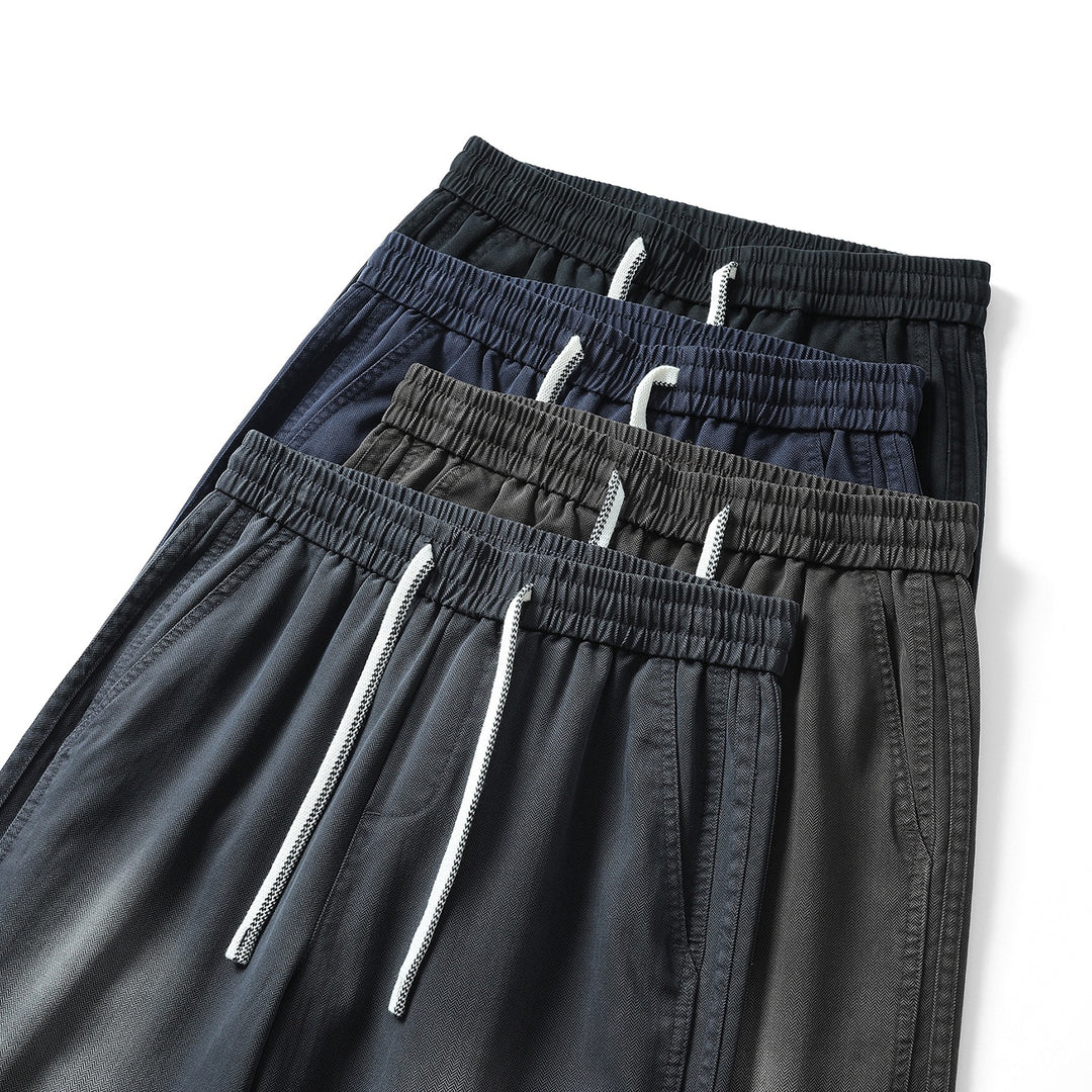 Women's loose leisure pants with elastic waist and drawstring Mune Fashion