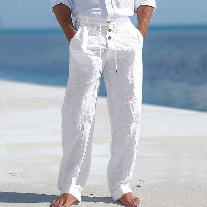 Men's casual pants with high waist and comfortable pockets Mune Fashion
