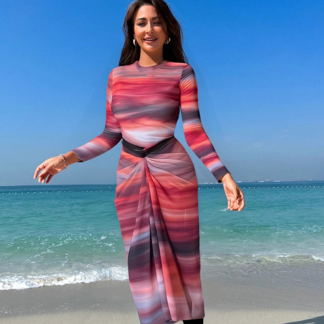 Ladies elegant beach suit with wrap look Mune Fashion