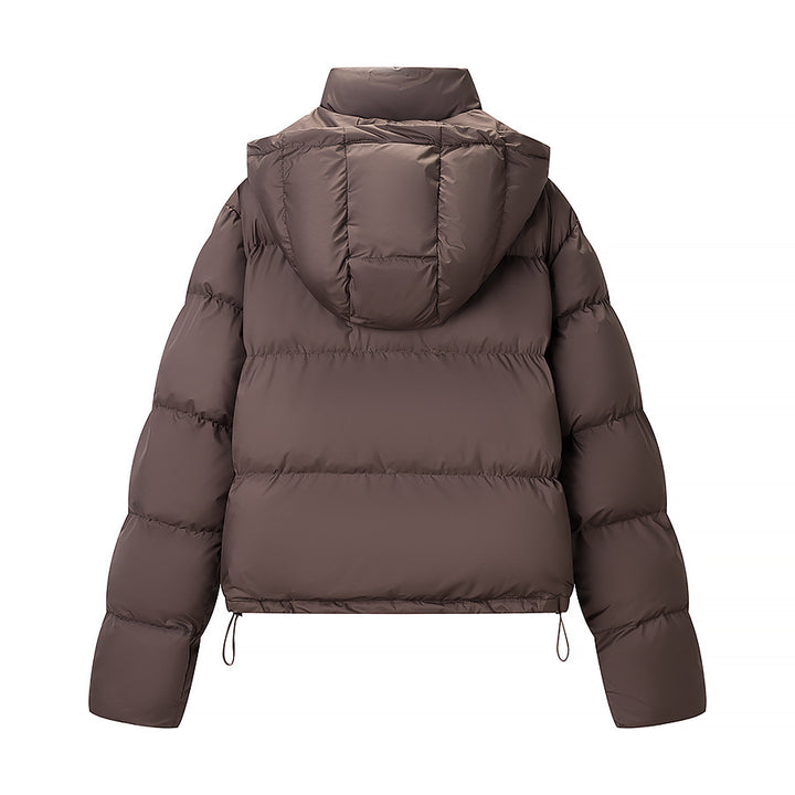 Women's Padded Down-Look Quilted Jacket with Removable Hood Mune Fashion