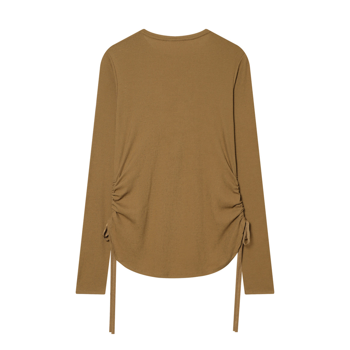 Women's tailored long sleeve with side gathering and drawstring Mune Fashion