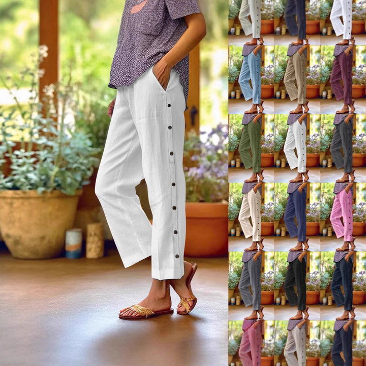 Women Airy Linen Pants Mune Fashion