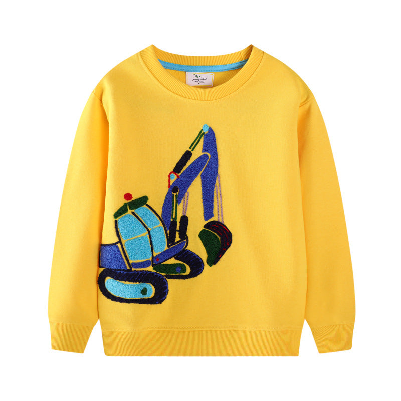 Boys sweatshirt with exciting digger motif Mune Fashion