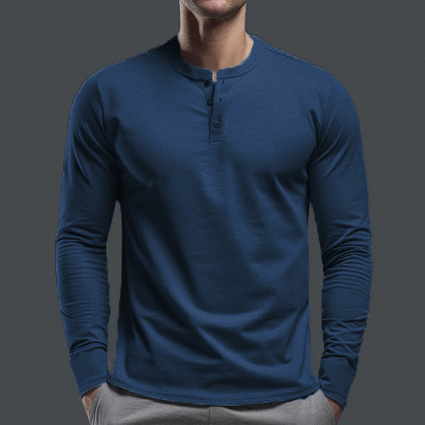 Men's slim fit long sleeve shirt with concealed button placket made of cotton stretch and elastic cuffs Mune Fashion