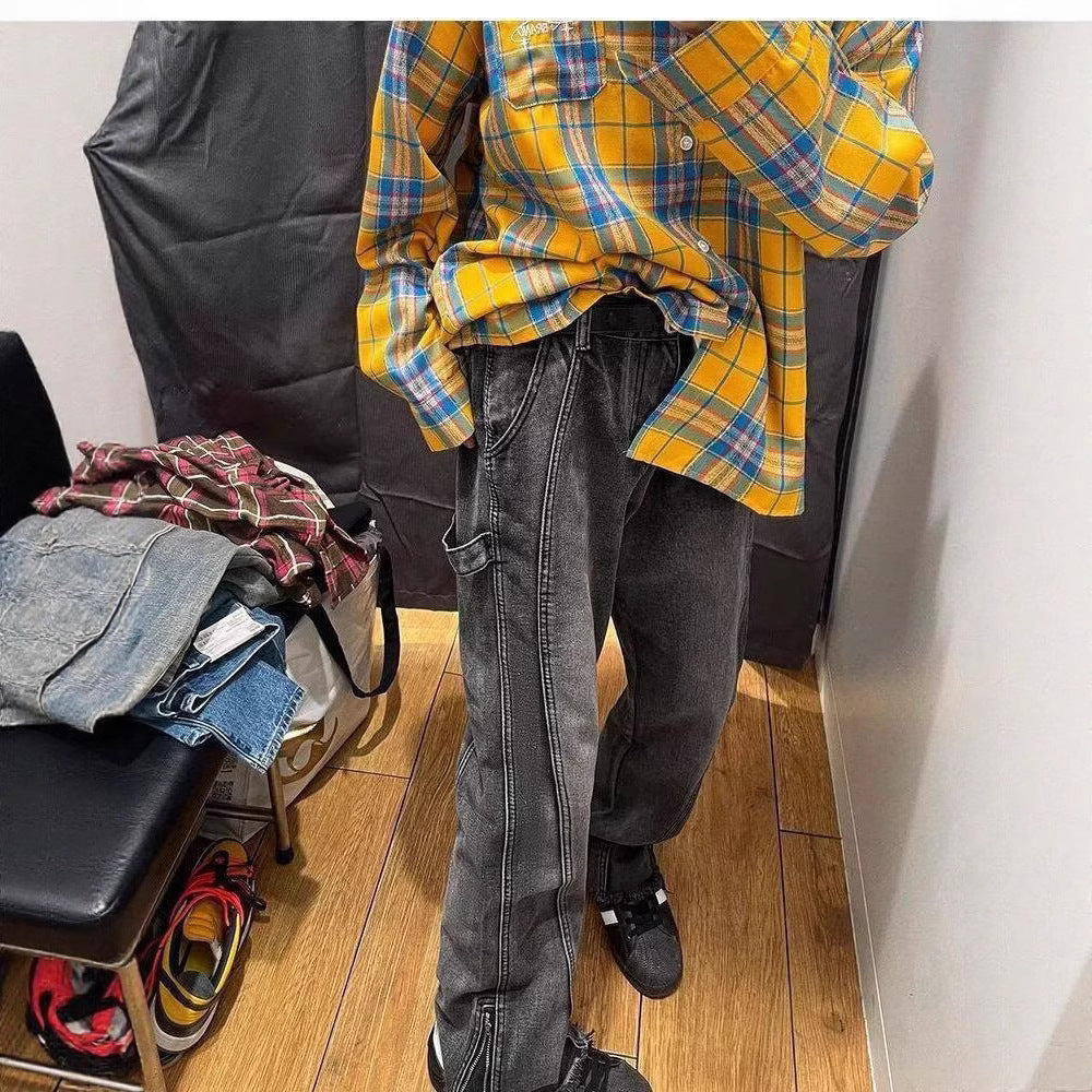 Men's Casual Cargo Jeans Mune Fashion