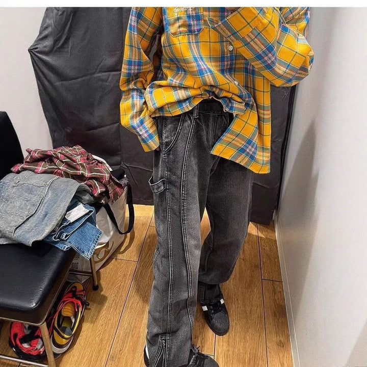 Men's Casual Cargo Jeans Mune Fashion