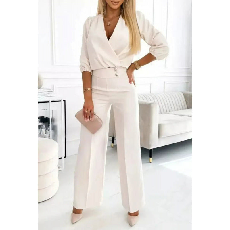 Women elegant jumpsuit with wide legs Mune Fashion