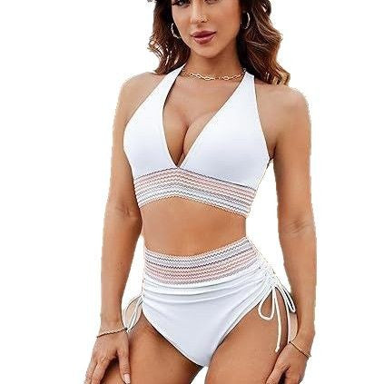 Women's High-Cut Bikini with Refined Ties Mune Fashion