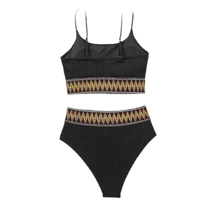 Women's High-Waisted Bikini Set with Sporty Design Mune Fashion