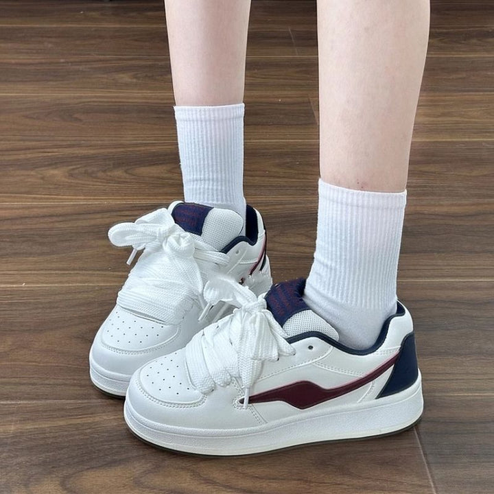 Women Sports Sneakers in fashionable retro look with special accents Mune Fashion