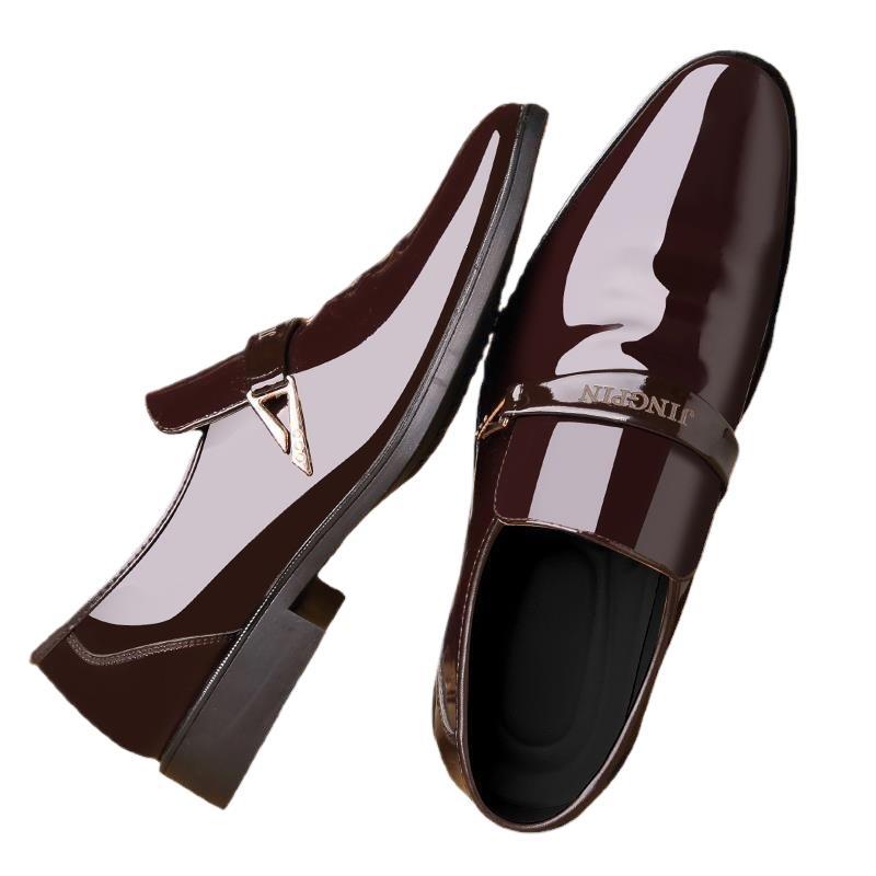 Men's Elegant and Stylish Patent Leather Shoes Mune Fashion