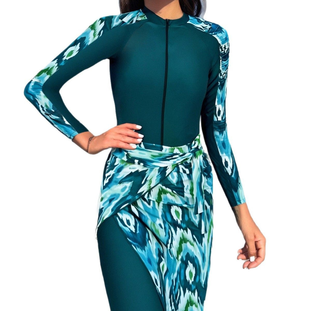 Women's Fashionable UV Protection Surf Suit with Long Sleeve Mune Fashion