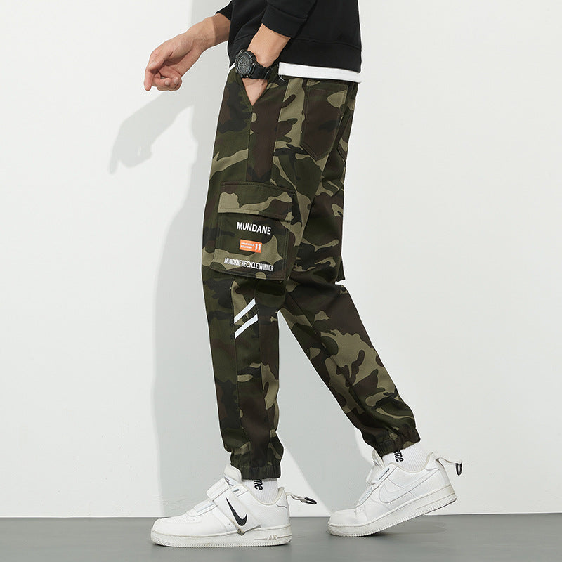 Men's Urban Camouflage Jogger with Utility Pockets and Elastic Ankle Hem Mune Fashion