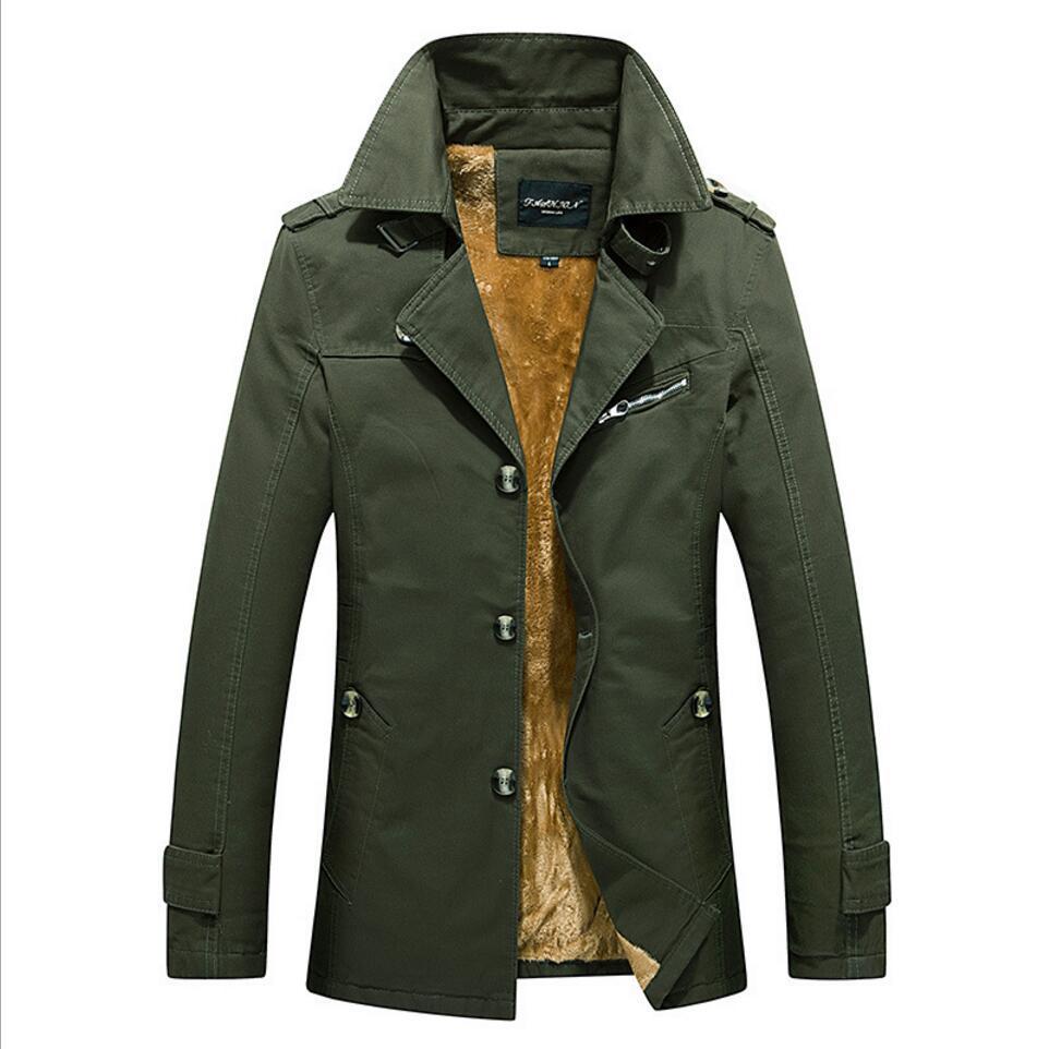 Men's short coat with teddy fleece lining, stand-up collar and double-breasted button placket Mune Fashion