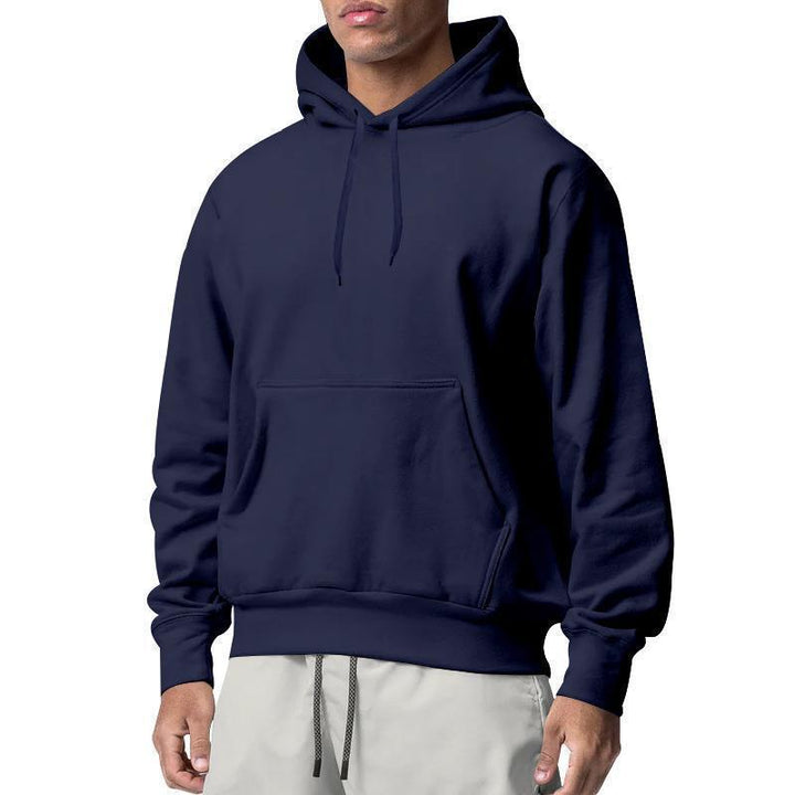 Men's nan Premium Hoodie with kangaroo pocket, brushed fleece interior, reinforced neck seam, and ribbed hem Mune Fashion