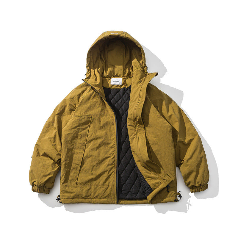 Unisex Lightweight Boxy Insulation Jacket with Hood and Adjustable Hem Mune Fashion