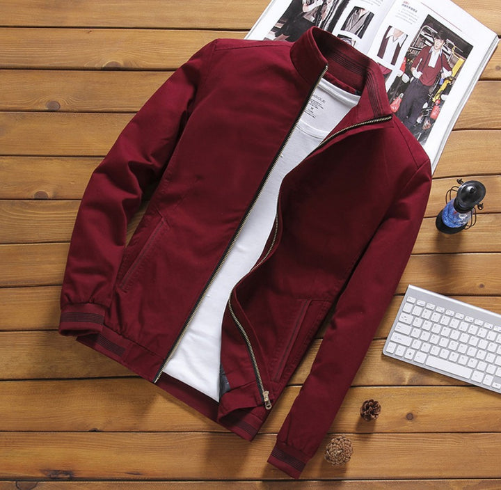 Men's padded winter blouson jacket with soft teddy lining, windproof outer shell and concealed two-way zipper Mune Fashion