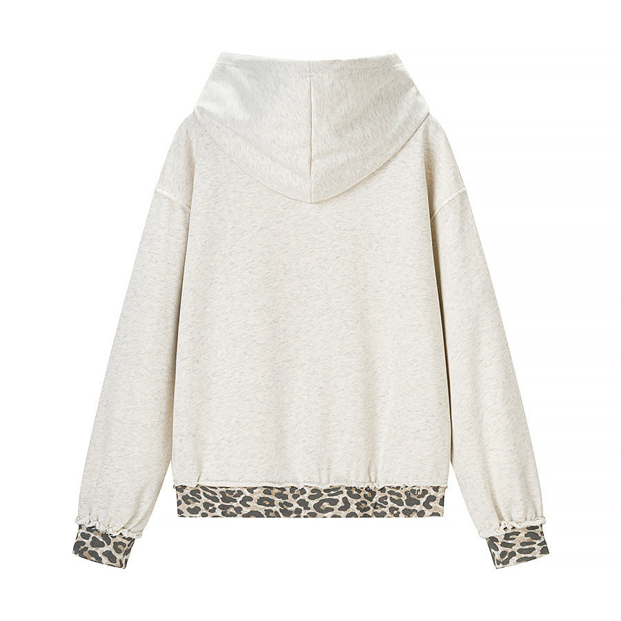 Women’s Oversized Hoodie with Leo Lining, Used Details and Kangaroo Pocket Mune Fashion