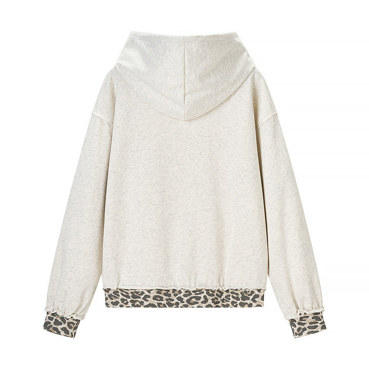 Women’s Oversized Hoodie with Leo Lining, Used Details and Kangaroo Pocket Mune Fashion