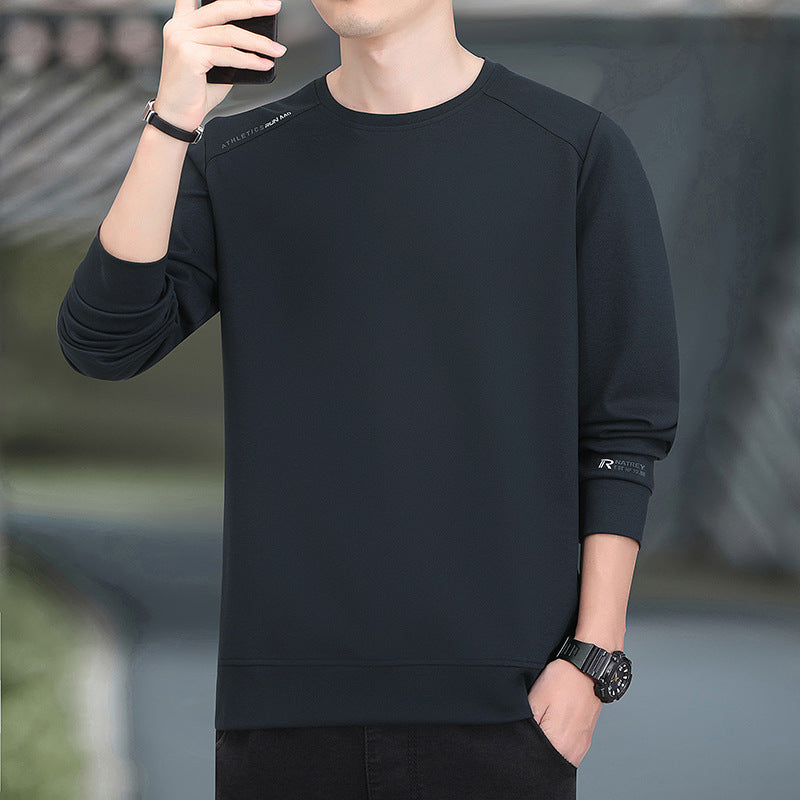 Men's performance sweatshirt with warming inner lining and minimalist round neckline Mune Fashion