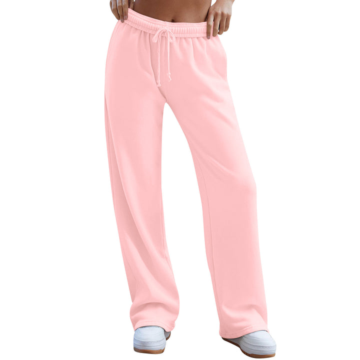 Women's wide comfort lounge pants with high waist, elastic waistband, and drawstring Mune Fashion