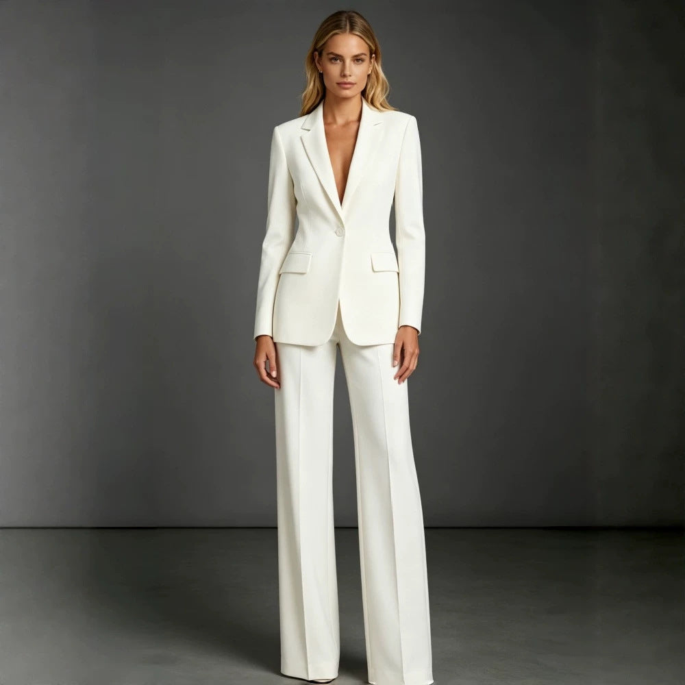 Women's Elegant Suit with Wide Leg