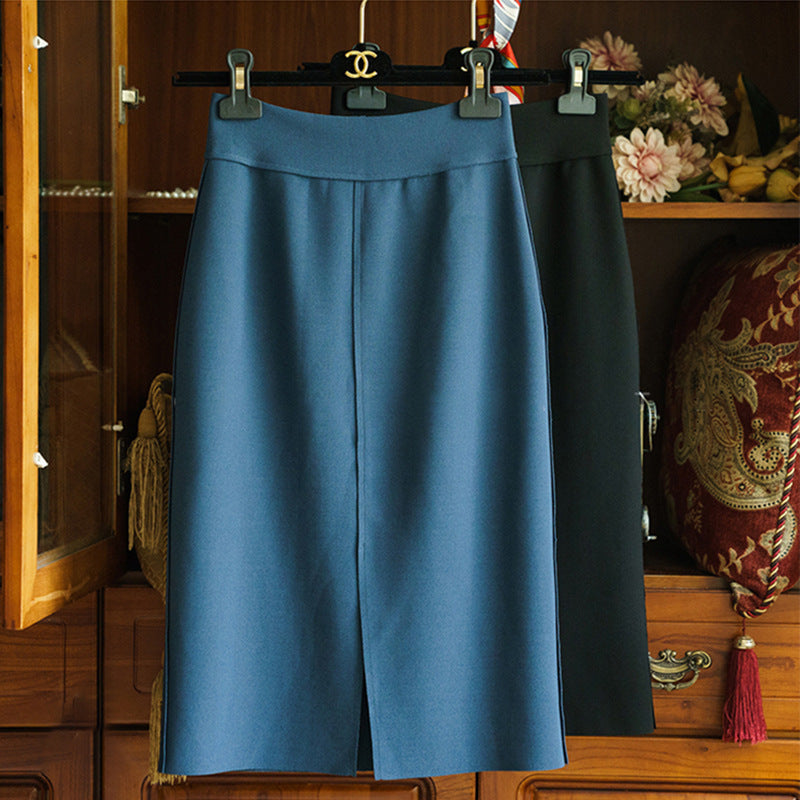 Women Elegant, slim cut midi skirt Mune Fashion