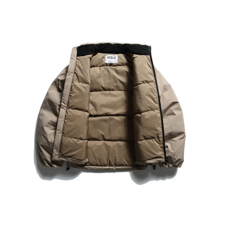Men's insulation jacket in boxy cut with stand-up collar, raglan sleeves and two-way zip Mune Fashion
