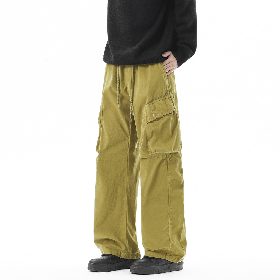 Herren Leichte Cargo-Jogginghose mit Elastikbund, Kordelzug und Mehrzwecktaschen Mune Fashion