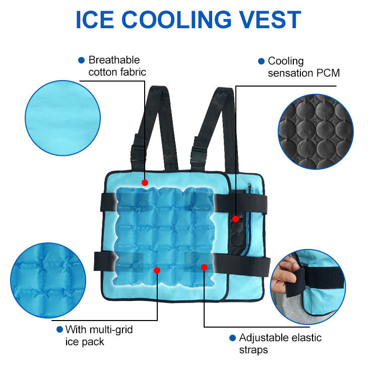 Men's cool vest with adjustable shoulder straps and Velcro fastenings Mune Fashion