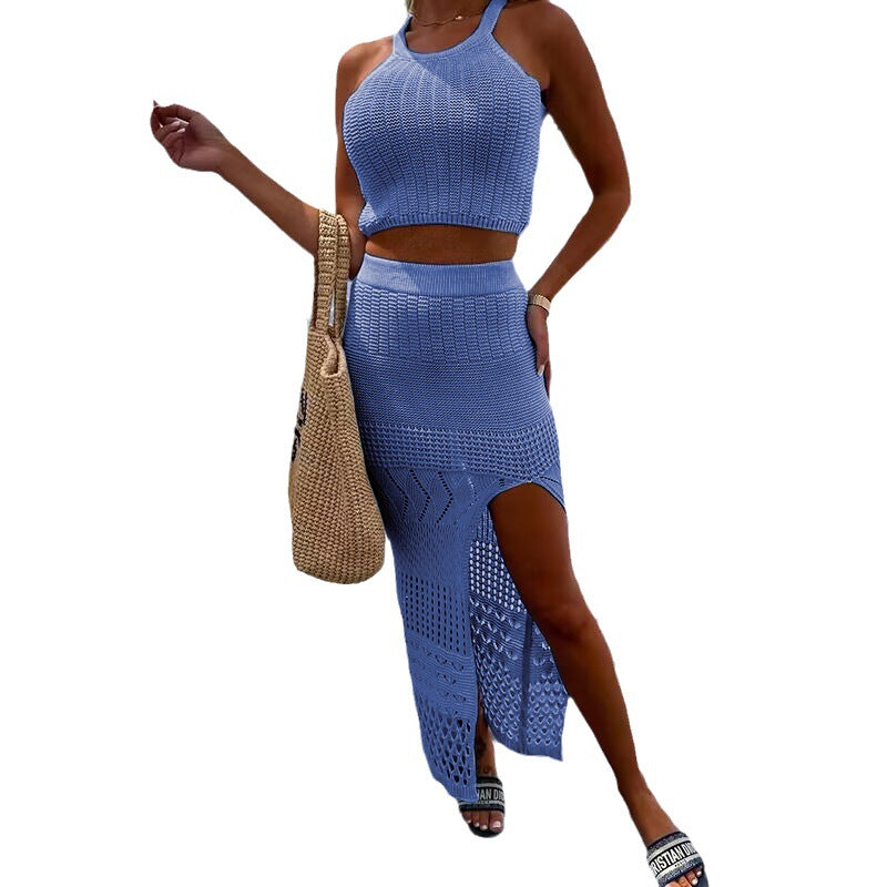 Women's airy knitted two-piece set Mune Fashion