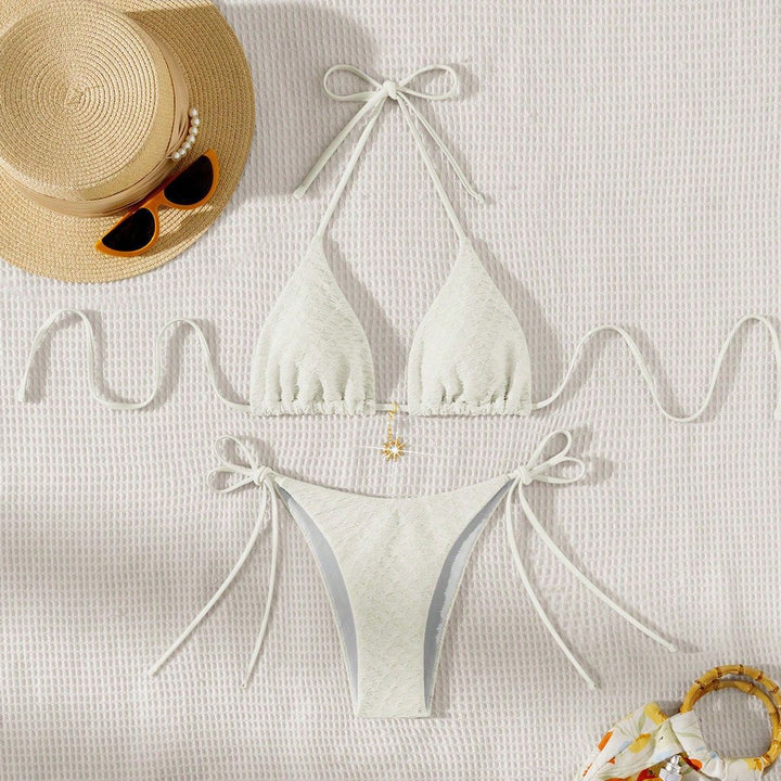 Women's Triangle Bikini with Delicate Ruffle Details Mune Fashion