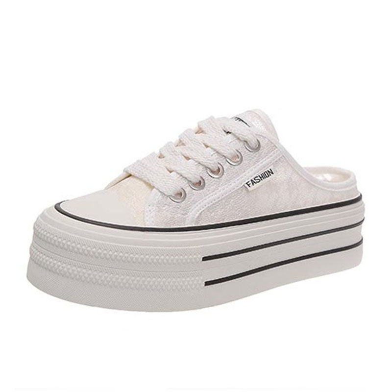 Women Platform Sneakers with airy canvas upper and non-slip sole Mune Fashion