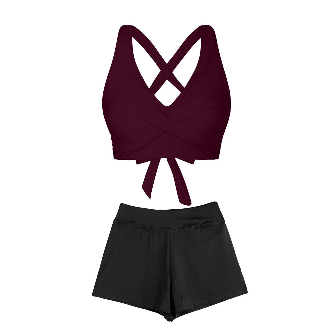 Women's Two-Piece Swimsuit with Floral Design Mune Fashion
