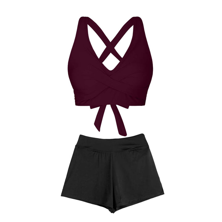 Women's Two-Piece Swimsuit with Floral Design Mune Fashion