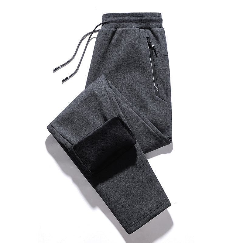 Men's thermo fleece jogging pants with brushed inner side, reflective zipper pockets and drawstring waistband Mune Fashion