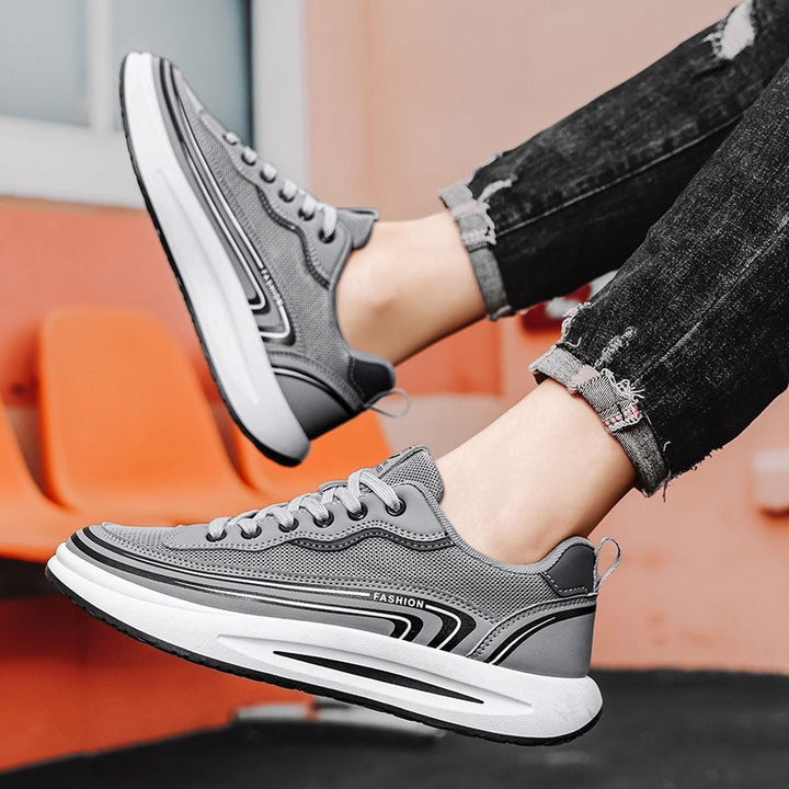 Men's lightweight breathable mesh sneakers with ergonomic platform sole Mune Fashion