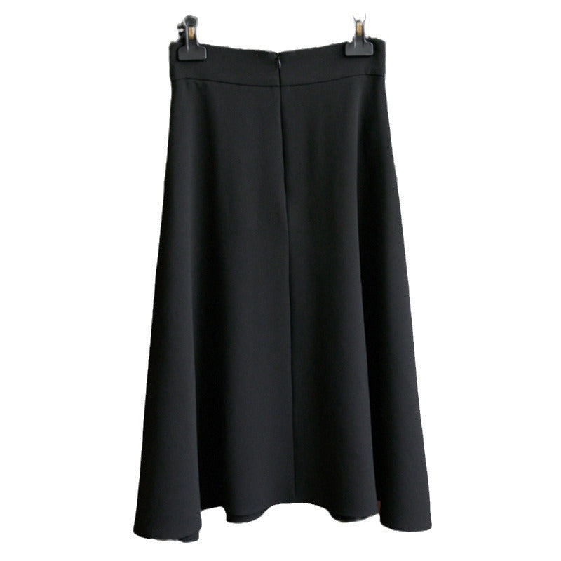 Women's Elegant Midi Skirt with Adjustable Belt Mune Fashion