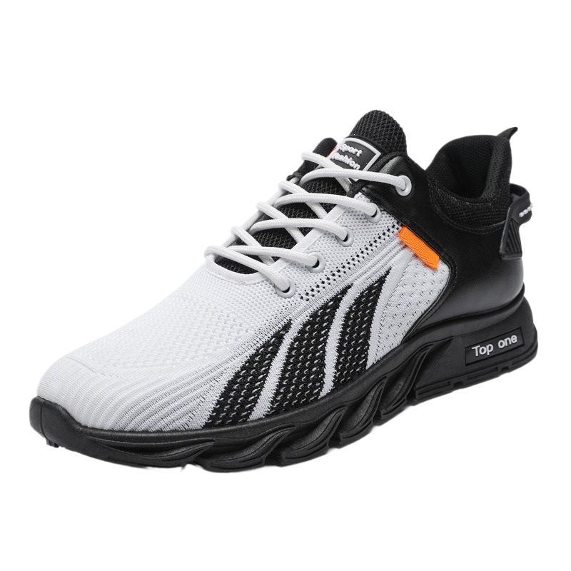 Men's Lace-Up Sneakers with Breathable Upper Material Mune Fashion