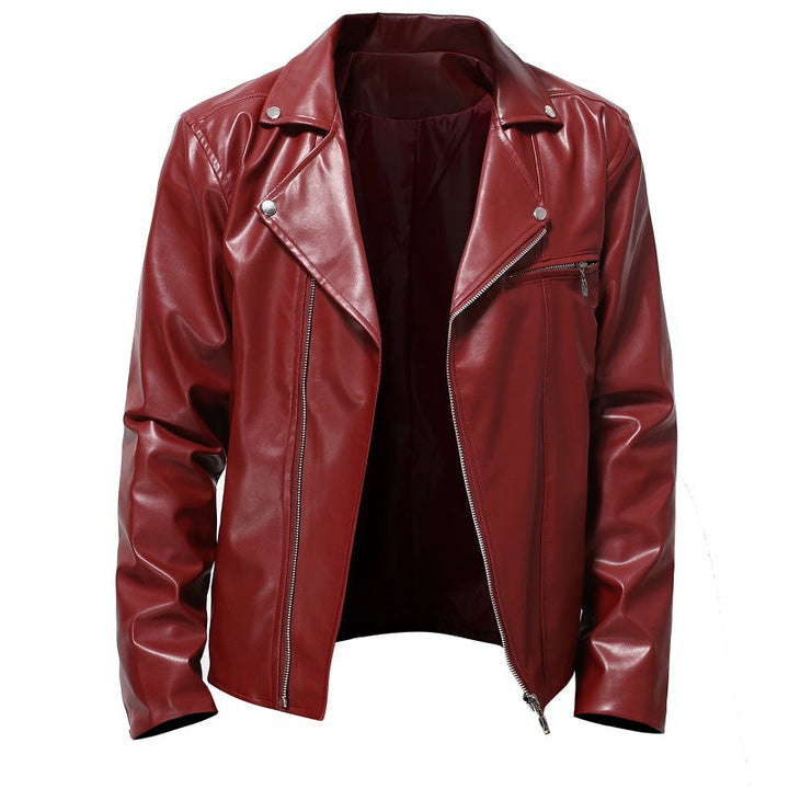 Men's Biker Jacket Made Of High-Quality Synthetic Leather Mune