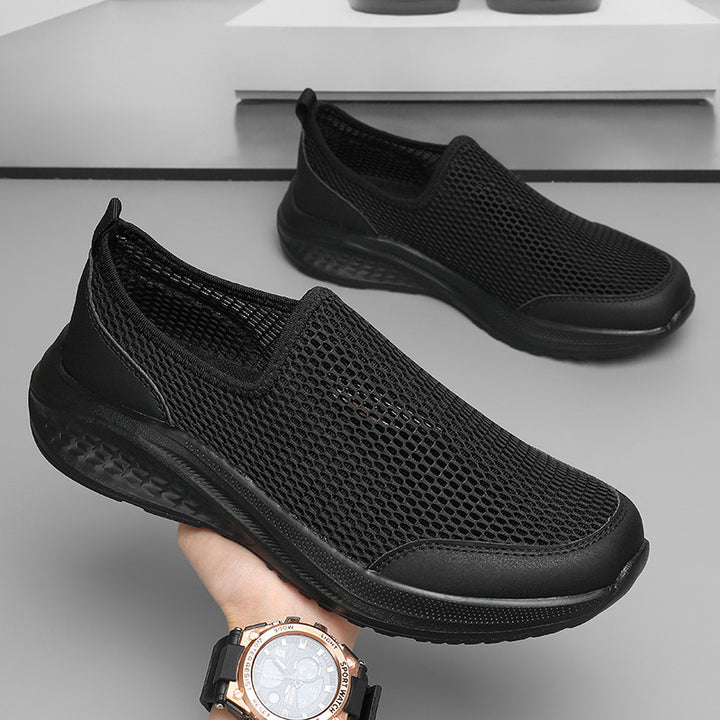 Unisex nan lighter slip-on sneaker with three-dimensional mesh structure, ergonomic cushioning and heel tab Mune Fashion